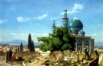 Jean-Leon Gerome : The Field of Rest Cemetary of the Green Mosque